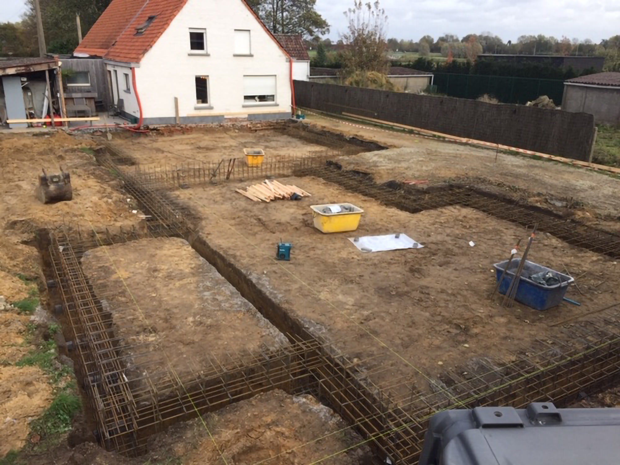 funderingen en betonplaten